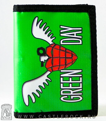 кошелек green day (сердце, к/з)