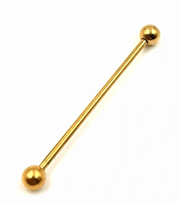 Штанга Индастриал Сталь Золотистая с Шариками 1,6 х 38 х 5/5