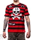 футболка княzz череп 13 (черно-красная)