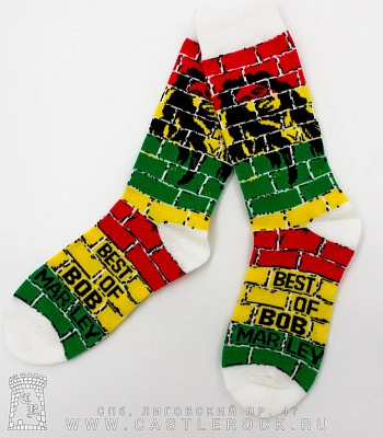 носки bob marley "best of..." (белые)
