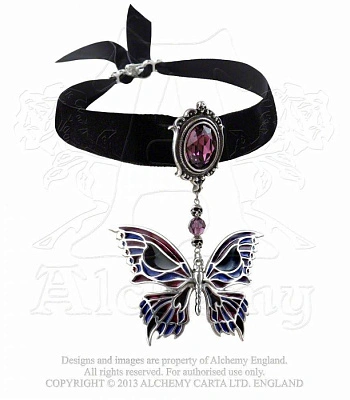 подвес alchemy gothic (алхимия готик) p633 death's-head butterfly
