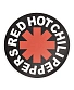 наклейка виниловая red hot chili peppers (лого, черная, круглая)