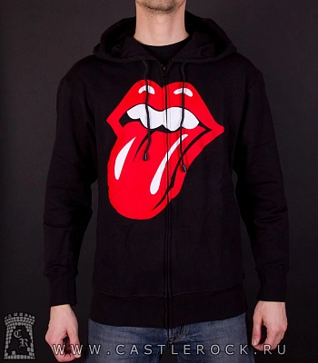 балахон на молнии rolling stones (лого)
