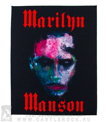 нашивка на спину marilyn manson "we are chaos"