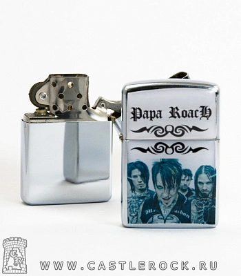 зажигалка цветная papa roach (группа)