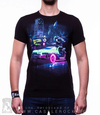 футболка автомобиль "ev-next level" (светится)