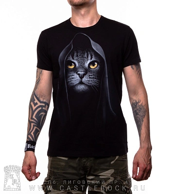 футболка кот ассасин (светится)