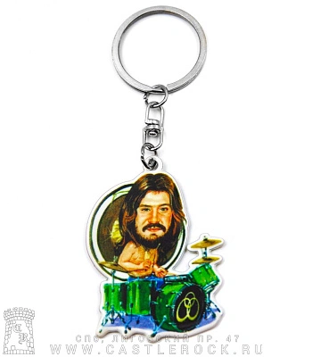 брелок металлический led zeppelin john bonham
