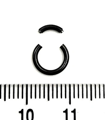Сегментное Кольцо Сталь Черное 1,2 х 6
