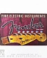 табличка fender "fine electric instruments" (фиолетовая)