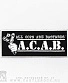 нашивка a.c.a.b. "all cops are bastards" (принт белый)