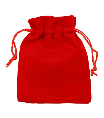 мешочек бархатный красный яркий (средний)