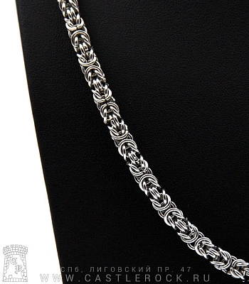 цепь стальная плетение византийское (6 мм)
