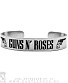 браслет стальной с гравировкой guns'n'roses