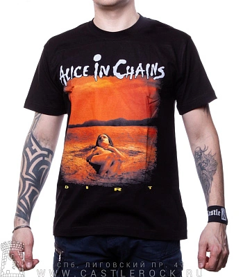 футболка alice in chains "dirt" (принт большой)