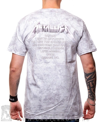 футболка metallica "master of puppets" (варенка, серая светлая)