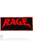 нашивка rage (лого красное)