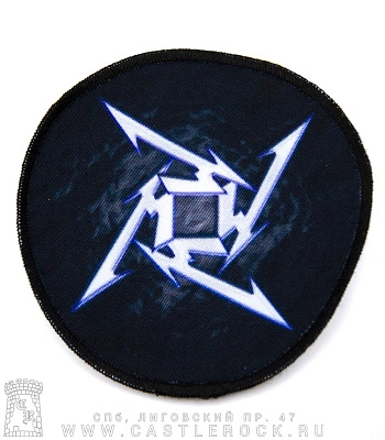 нашивка metallica (звезда, круглая)