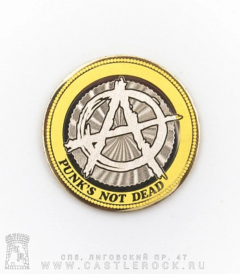 монета сувенирная малая anarchy анархия punks not dead