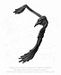 серьга кафф alchemy gothic (алхимия готик) e355 raven ear-wing