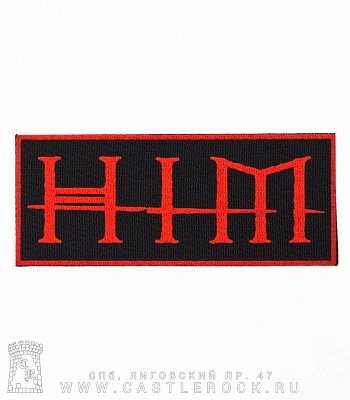 нашивка him (лого красное)