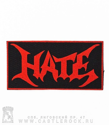 нашивка hate (лого красное)