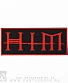 нашивка him (лого красное)