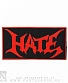 нашивка hate (лого красное)