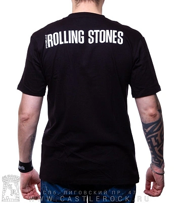 футболка rolling stones (лого, надпись курсивом)