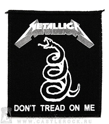 нашивка metallica "don't tread on me"