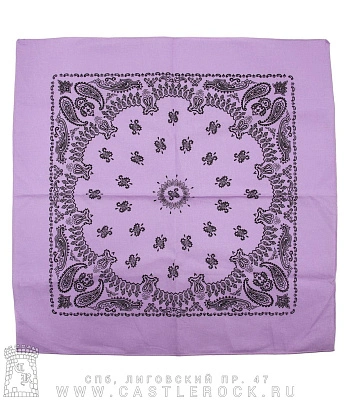 бандана классика сиреневая (огурцы черные)