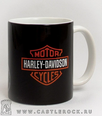 кружка harley-davidson (мотоцикл красный)