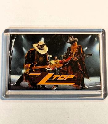 магнит прямоугольный zz top (серый фон)