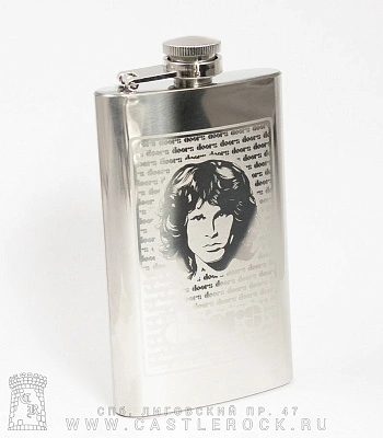 фляга стальная с гравировкой doors jim morrison 6 oz