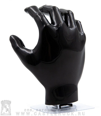 держатель настенный рука (черный)