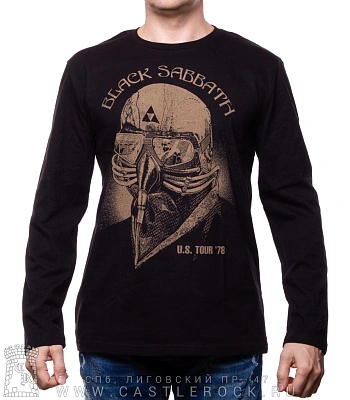 футболка black sabbath "u.s.tour'78" (маска) д/р