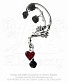 серьга кафф alchemy gothic (алхимия готик) e329 bed of blood roses