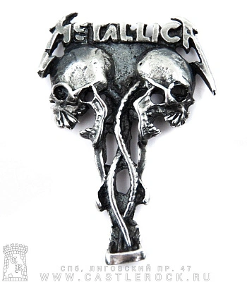 значок цанга metallica (черепа)