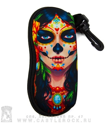 чехол для очков santa muerte (мультиколор)
