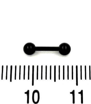 Микроштанга Сталь Черная с Шариками 1,2 х 6 х 3/3