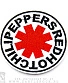 нашивка red hot chili peppers (белая, вышивка)
