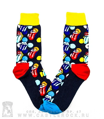носки rolling stones (лого, круги)