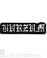 нашивка burzum (надпись, вышивка)