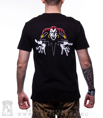 футболка король и шут горшенев (синий принт)