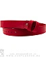 ремень кожаный полотно без пряжки (красный)