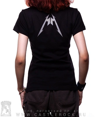 женская футболка metallica (лого)