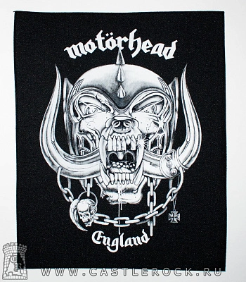 нашивка на спину motorhead "england" (лого большое)