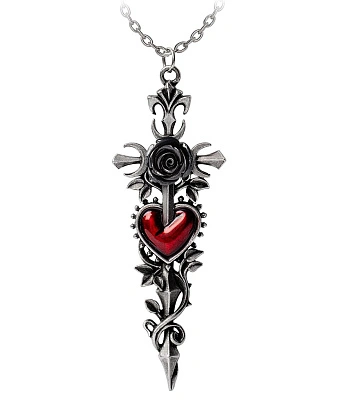 подвес alchemy gothic (алхимия готик) p975 cross of the dark kiss