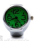часы-перстень циферблат большой зеленый (круглый)