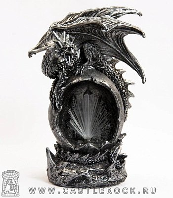 светильник дракон на яйце (световолокно)